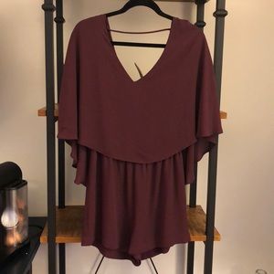 Maroon BCBG romper